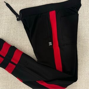 Tommy Hilfiger Black and Red Joggers